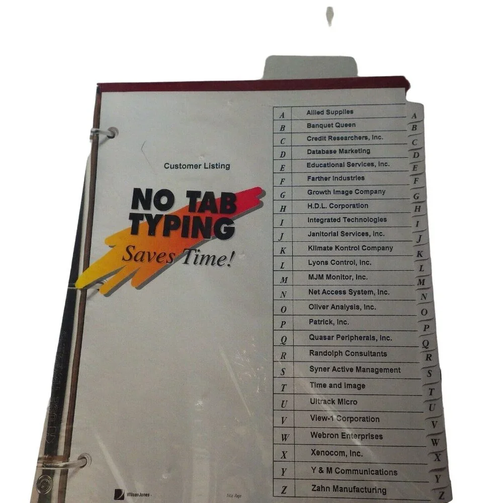 Wilson Jones Multi Dex Basic Index Tab Dividers A to Z 90201 Alphabetical